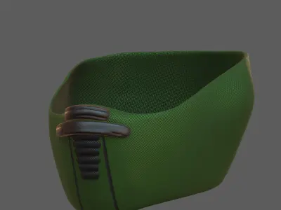 Gas mask helmet 3d model scifi Low-poly  Low-poly 3D model