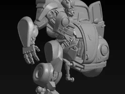 Bumblebee Transformers VW Beetle-Detailed 3D Print Model STL 3D print model