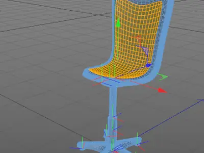 simple chair office  Free 3D model