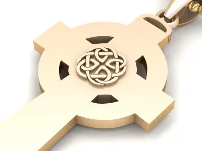 Light Gold Cross New Design  CP 15 3D print model