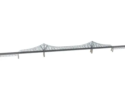 Commodore Barry Bridge 3D model
