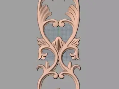 3D carved model furniture 3D design used for artcam aspire E851 3D model