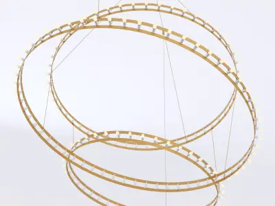 Quasar CITADEL COMPOSITION chandelier 3D model