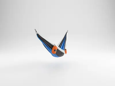 Camping Hammock 01 4K PBR 3D model