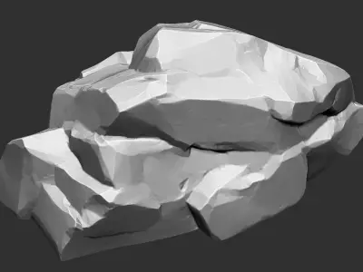 3D Mountain rock Zbrush sculpt 3D model