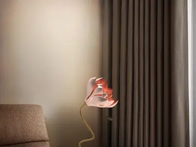 Table flower Lamp 3D print model