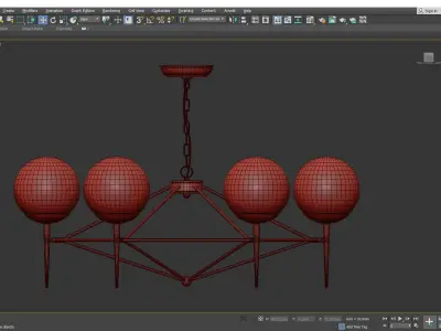 Bellina Chandelier Low-poly 3D model