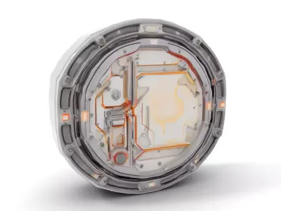 Futuristic Hatch model pack Low-poly 3D model