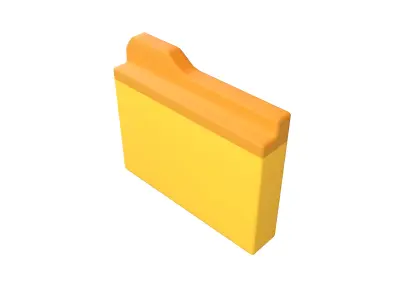 Folder Icon v1 001 Low-poly 3D model