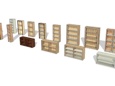 Free Standing Bookcase 3D model