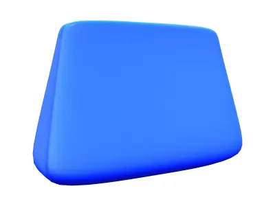 Blue Purse Hand Bag Low-poly 3D model