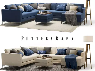 Pottery Barn Jake set 2 3D model