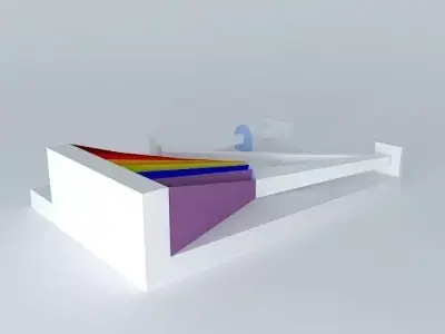 Spectroscope rainbow prism Free 3D model