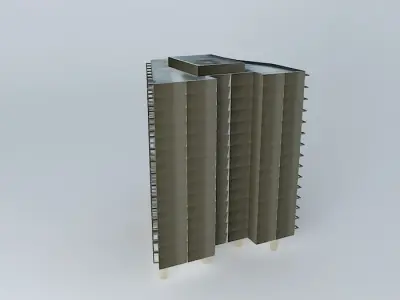 Itatiaia - Architect Oscar Niemeyer 3D model