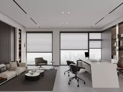 Modern Executive Office Interior 3D model