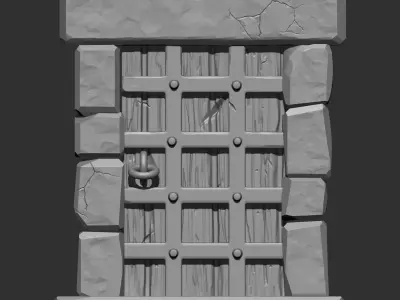Stylized Doors IMM Brush Pack 5 in One 3D model