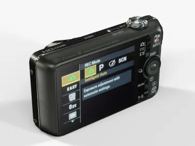 Sony DSC-WX80 compact digital camera Low-poly 3D model