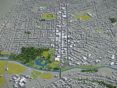 Masterton  Low-poly 3D model