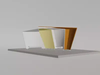 Bus stop 3D model