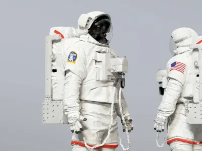 SPACESUIT Astronaut EMU SAFER 3D model