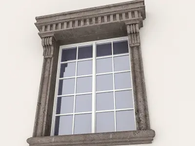Window Frame 06 Low-poly 3D model