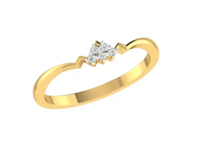 Women Ring  Render 3dm STL OBJ FBX Details 3D print model 15