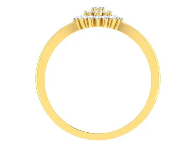 Solitaire Engagement Wedding Band Ring 3D print model