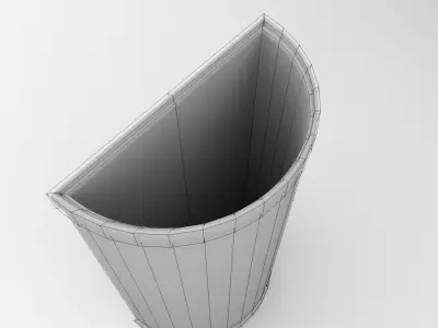 Trashcan trash can 3D model