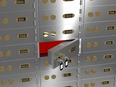Safety Deposit Box 3D model