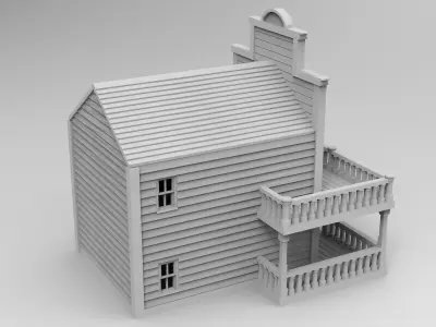 Alamo Bank - by WOW Buildings - 3D Printable STL 3D print model