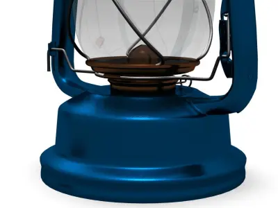 Kerosene Lantern Free low-poly 3D model