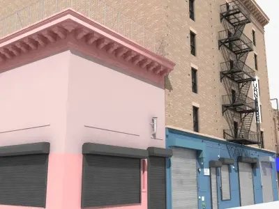 New York industrial building 3D model