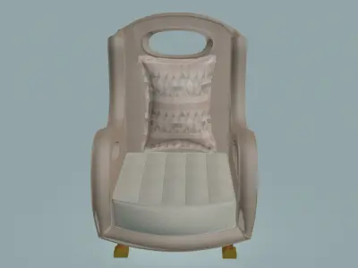 Tripple hole armchair 3D model