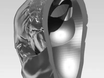 Danger Skull Mask pendant Jewelry printable model 3D print model