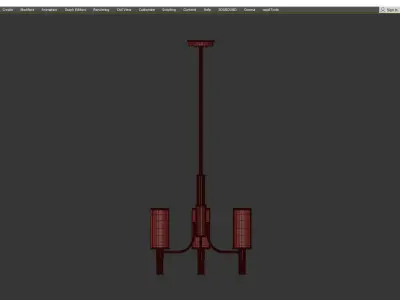 Arteriors Paulino Chandelier Low-poly 3D model