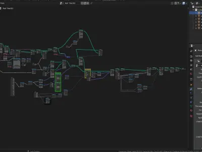Blender 4 Roof Tiles Procedural Geometry Node 3D model