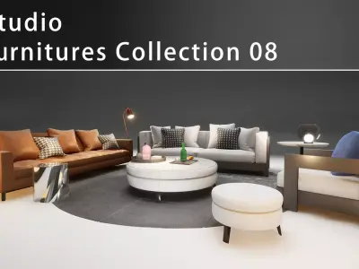 DH STUDIO Furniture Collection 08 Low-poly 3D model
