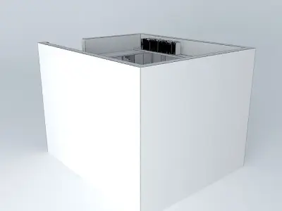 daniorkut cube with window in middle Free 3D model
