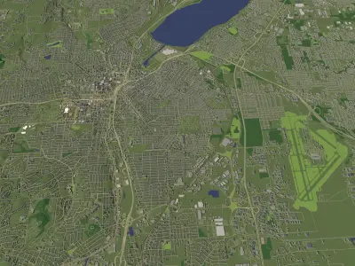 Syracuse New York USA - city and urban 3D model