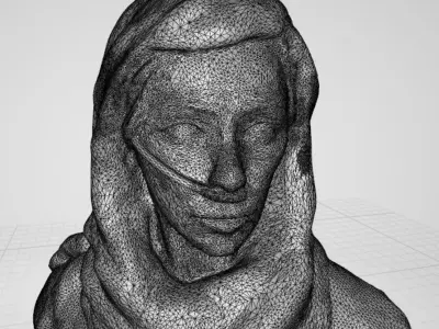 Fremen female warrior 3D print model