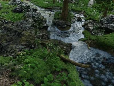 Stream Scene 3D model