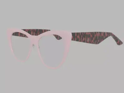 eye glasses Low-poly 3D model