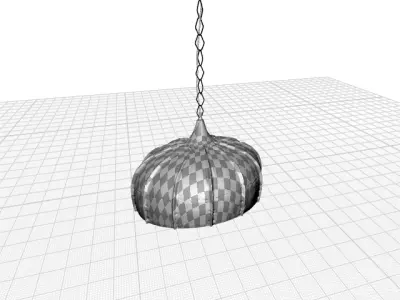 Dlyla Light Copper Single Pendant 3D model