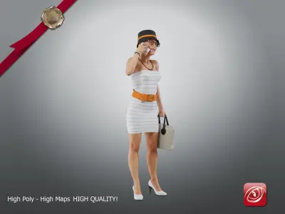 Casual Female A CC 21 30 004 3D model