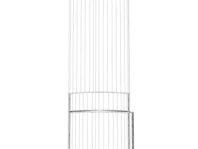 Wood stove CP Low-poly 3D model