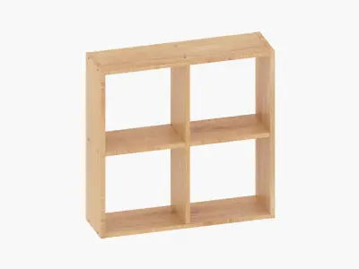 Collection of classic wood shelfs 3D model