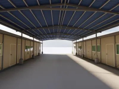 Warehouse-Warehouse Building 3D model