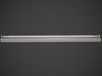 Tube Light Low-poly 3D model