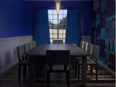 10 Sitter Dining Set 2 3D model