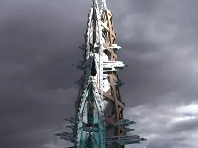 Planet side Elders Tower 3D model